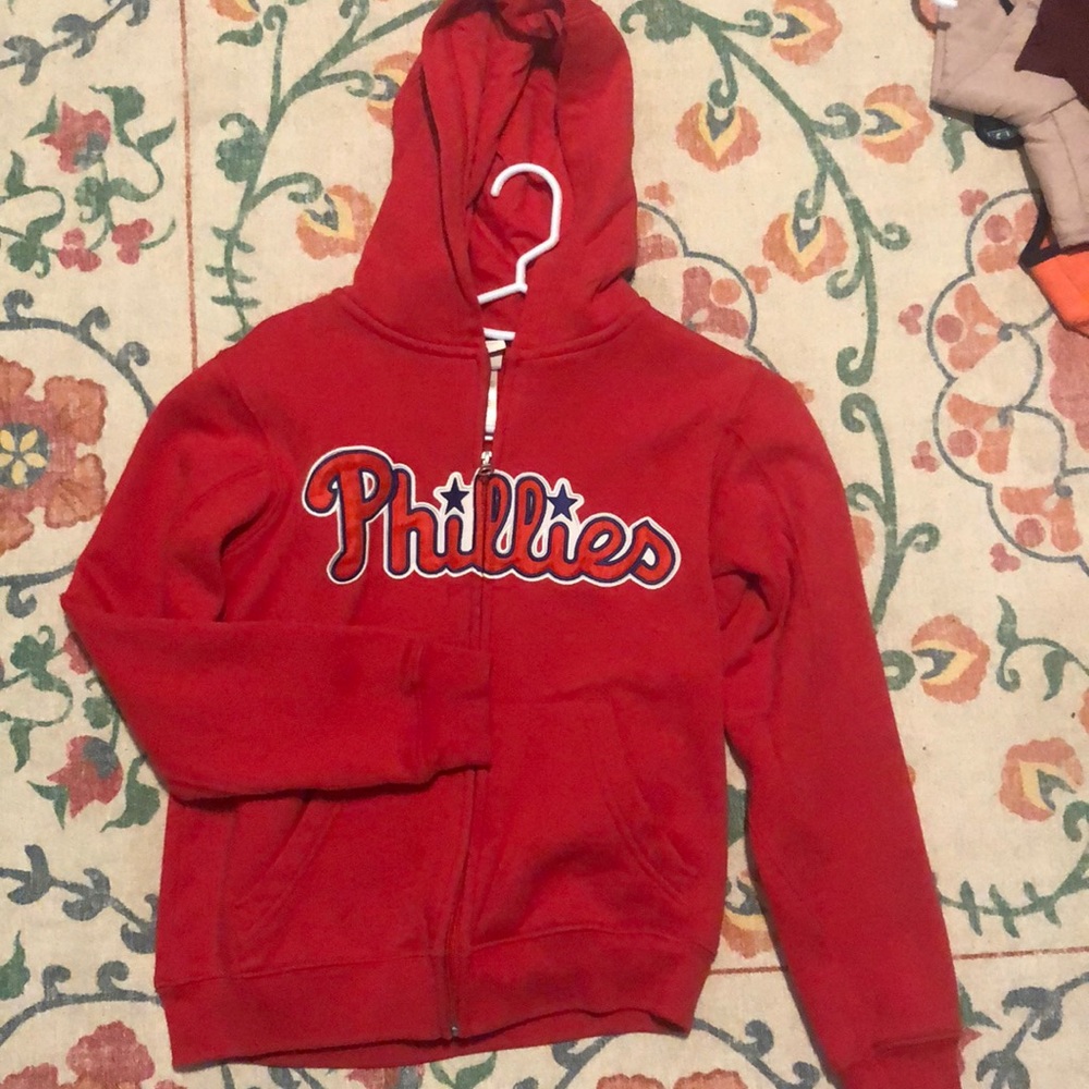 Phillies zip up sweatshirt